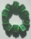1 8mm Green Cube Fireball